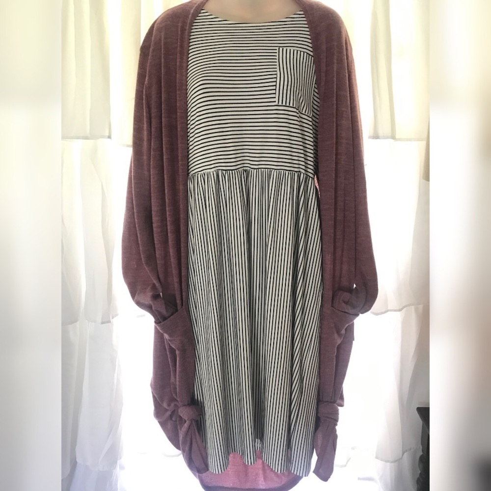 •brand new• boutique midi stripe dress